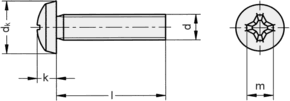 �roub s v�lcovou hlavou - ISO 1207